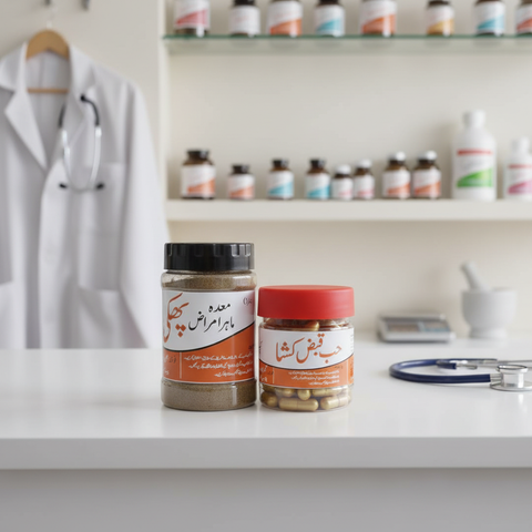 Maida Mahir Amraz Powder & Hab Qabz Kusha Combo | Digestive Care Herbal Pack